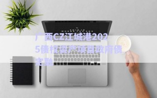 廣西CZ江城港2025債權資產項目政府債定融